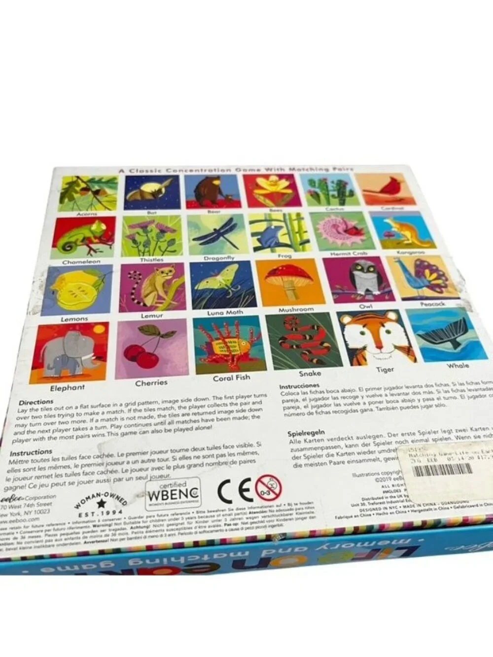 eeBoo Life on Earth Memory and Matching Game